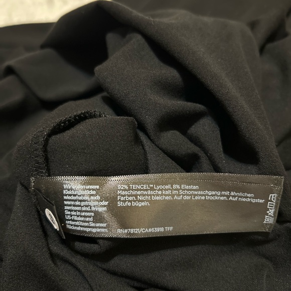 Eileen fisher stretch jersey crewnek sleeveless midi dress side slit size Large. - Picture 12 of 16